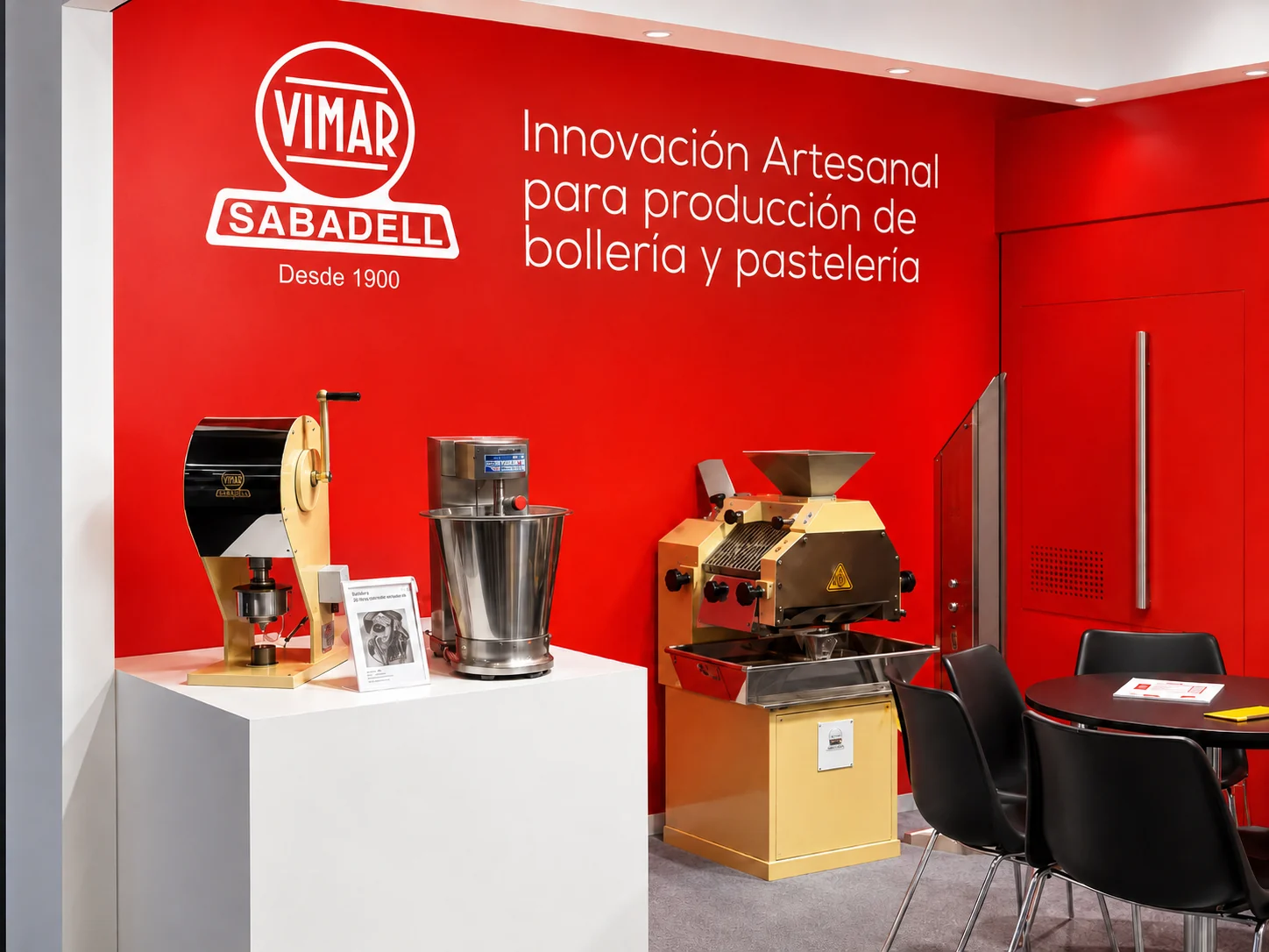 Stand de Vimar Sabadell con maquinaria de pastelería